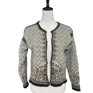 Dale of Norway Pure Wool Nordic Knit Cardigan | Vintage Norwegian Sweater